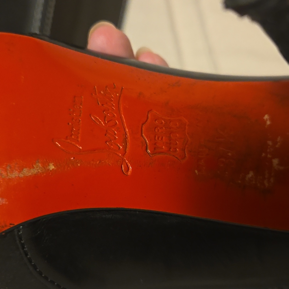 HP! Christian Louboutin D'Orsay Booties- Comes With Dust Bag - Picture 10 of 17